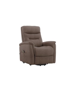 POLTRONA RECLINER SOFT DUE MOTORI TESSUTO MARRONE