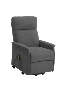 POLTRONA RECLINER RELAX ALZAPERSONA TESSUTO GRIGIO