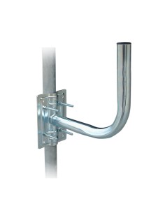 SUPPORTO ANTENNA CURVO PALO MURO 24 CM FIG.2