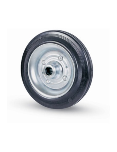 RUOTA INDUSTRIALE D 200 MM GOMMA 112 C/CUSCINET