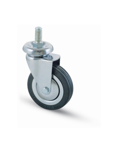 RUOTA CARRELLO D 100 MM GOMMA 155/B PERNO 14MA