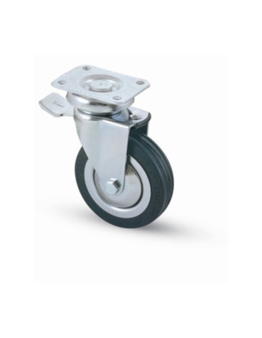 RUOTA CARRELLO D  80 MM GOMMA 155/BIS PIAS C/FR