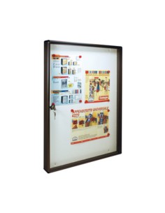 BACHECA FONDO MAGNETICO ALUBOX BC5 55X5X73 GR