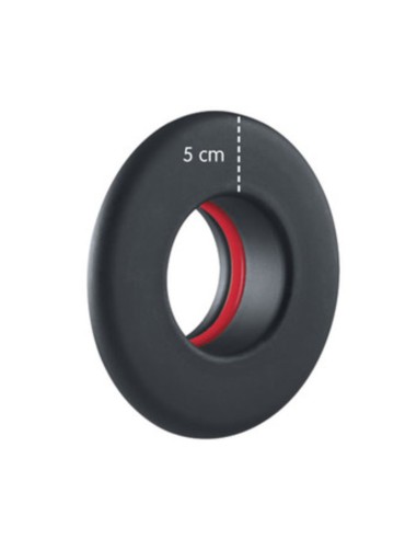ROSONE P/STUFA A PELLET CORONA  5 CM D  8 CM NERO OPACO