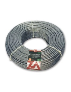 FUNE ACCIAIO ZINCATO ANTIGIRO 133F D 6 100 M