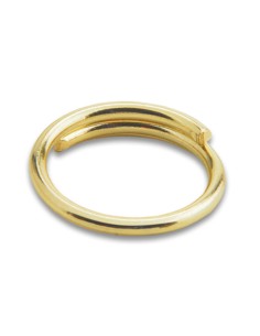 ANELLO P/CATENA A PERLINE OTTONE LUCIDO D 14 MM