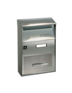CASSETTA POSTALE ALUBOX FT INOX LISCIO 22X11X32,5 CM