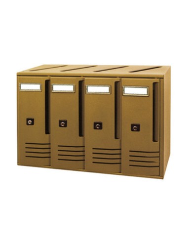 CASSETTA POSTALE ALUBOX CUBO C4 42X17,5X30 BRONZO