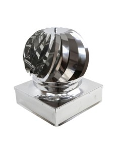 FUMAIOLO TURBO INOX AISI 304 C/CUSCINETTI 20X20 CM