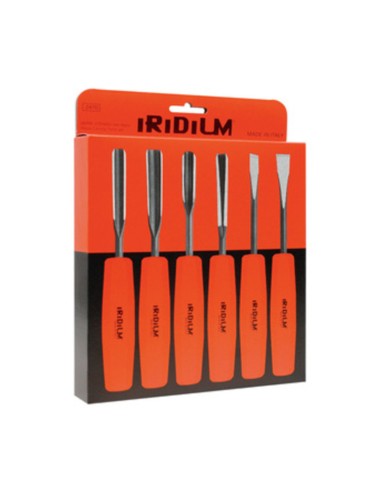 SET 6 SGORBIE CROMO VANADIO P/LEGNO IRIDIUM