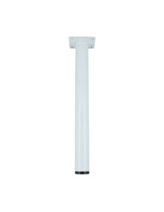 PIEDE P/TAVOLO ACCIAIO D. 30 X H 800 MM BIANCO