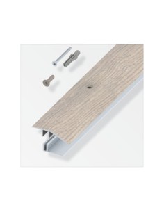 TERMINALE A SCIVOLO P/PARQUET ROVERE GRIGIO 100 CM