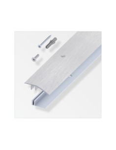 TERMINALE A SCIVOLO P/PARQUET GRIGIO SPAZZ. 100 CM