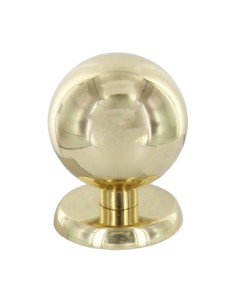 POMOLO OTTONE SFERICO D 70 MM LUCIDO