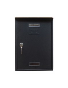 CASSETTA POSTALE C/TETTO E CIL 22X7X33 CM ANTRACITE