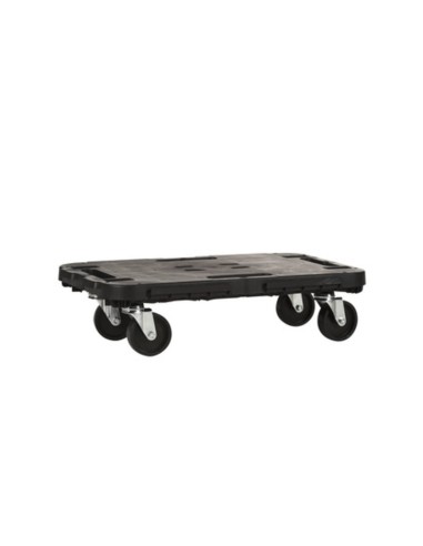 PEDANA C/RUOTE DOLLY PORTATA STATICA 300 KG NERO