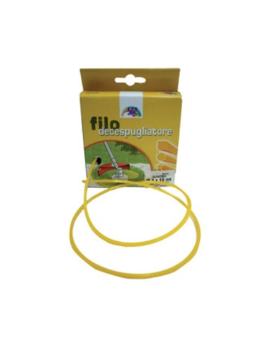 FILO NYLON QUADRO P/DECESPUGLIATORE 3,3MMX50M