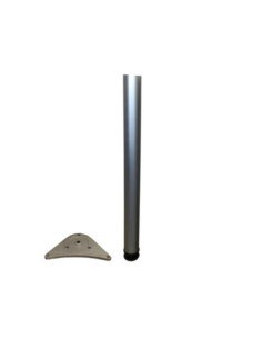 PIEDE P/TAVOLO ACCIAIO D 60XH710 MM NICHEL SATINATO