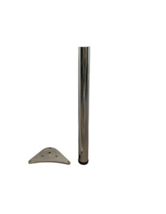PIEDE P/TAVOLO ACCIAIO D 60XH710 MM CROMO