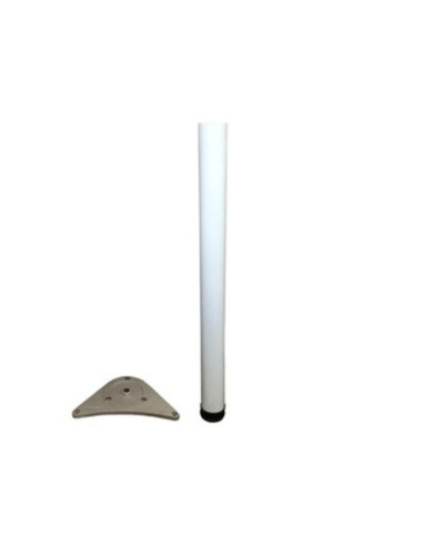 PIEDE P/TAVOLO ACCIAIO D 60XH710 MM BIANCO