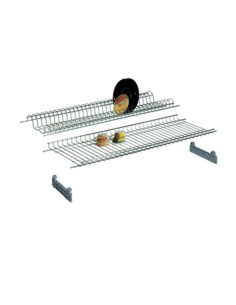 MENSOLA COLAPIATTI ACCIAIO CROM C/SUPP 76 CM