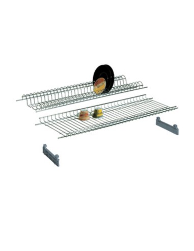 MENSOLA SCOLAPIATTI ACCIAIO CROM C/SUPP 76 CM