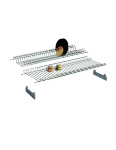 MENSOLA COLAPIATTI ACCIAIO CROM C/SUPP 86 CM