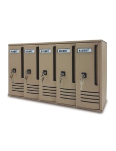 CASSETTA POSTALE ALUBOX CUBO C5 52X17,5X30 SABBIA
