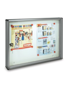 BACHECA FONDO MAGNETICO ALUBOX BC2 55X5X40 ARG