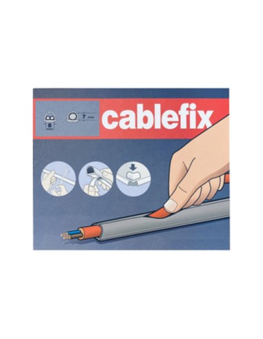 CANALINA ADESIVA INOFIX 8X7 MM DA 4 M GRIGIO