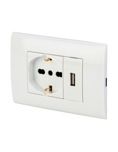 POLYPOOL PP6096X PLACCA C/SUPPPR USB+PR BIP SCHU BCO
