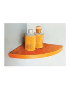 MENSOLA ANGOLO SQUADRATA NOCE 35X35X1,8 CM