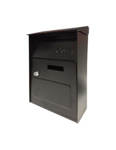 CASSETTA POSTALE ACCIAIO 21X9X32,5 CM ESTERNO NERO