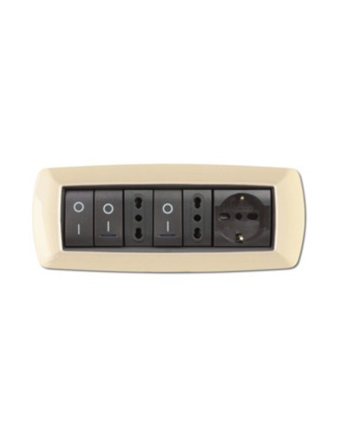 PLACCA LIFE LIVING PLAST AVORIO 7P