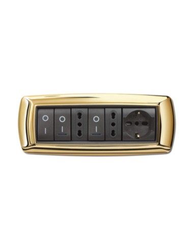 PLACCA LIFE LIVING PLAST ORO 7P