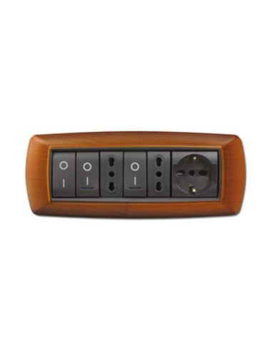 PLACCA LIFE LIVING PLAST LEGNO CHIARO 7P