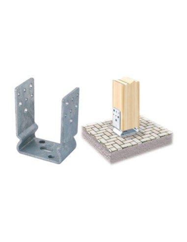 PIASTRA 791 SUPPORTO ANCOR U ZINC FUOCO 60X 91 MM