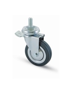 RUOTA CARRELLO D  80 MM GOMMA 155/BIS-B PER 12MA FRENO