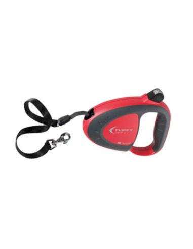GUINZAGLIO P/CANI FLIPPY ONE TAPE MEDIUM ROSSO