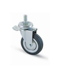 RUOTA CARRELLO D 100 MM GOMMA 155/BIS-B PER 14MA FRENO