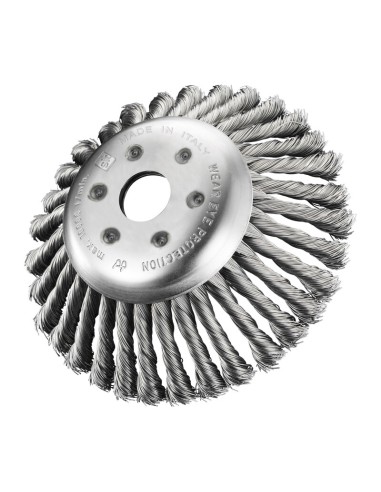 SPAZZOLA P/DECESPUGLIATORE 170 MM FILI ACCIAIO