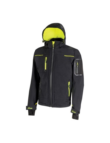 U-POWER GIACCONE SPACE NERO-GIALLO TG.   L