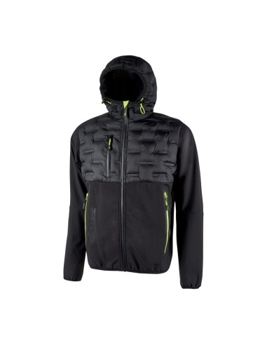 U-POWER GIACCONE SPOCK NERO-GIALLO TAGLIA XXL