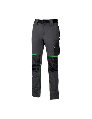 U-POWER PANTALONE ATOM SLIM FIT GRIGIO-VERDE TG.M