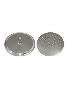 SOFFIONE DOCCIA INOX TONDO D 250 MM