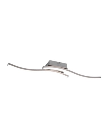 PLAFONIERA LED ROUTE ACCIAIO SATIN. 2 LUCI X 5W 4000K