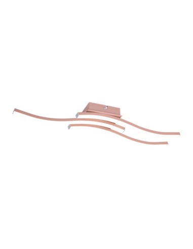 PLAFONIERA LED ROUTE ORO ROSA 3 LUCI X 5W 400K0
