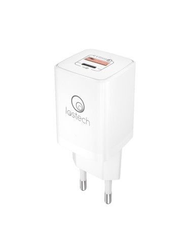 CARICATORE C/PRESA USB-A E USB-C 20W LS-NC08