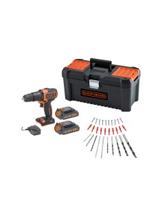 B+D TRAPANO C/PERC BDCHD18C2TA-QW 18V + 30 ACC