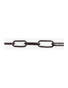 CATENA MAGLIA LUNGA RITORTA 4,0 MM 2,5 M NERO